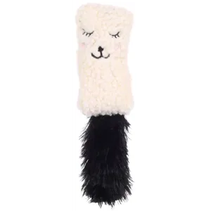 Flamingo Suava Cushion with Catnip Cat Toy, Cream