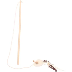 Flamingo Suava Dangler Mouse Cat Toy, Cream