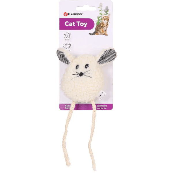 Flamingo Suava Mouse Cat Toy, Cream - Image 2