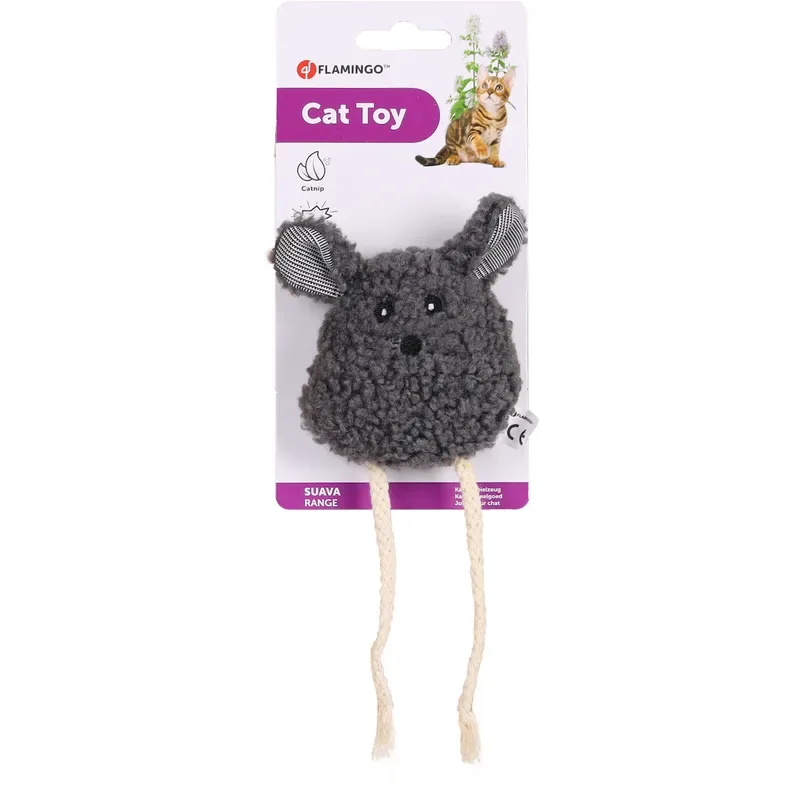 Flamingo Suava Mouse Cat Toy, Dark Grey - Image 2