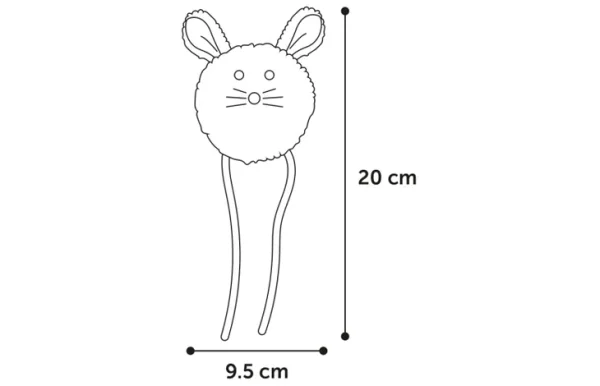 Flamingo Suava Mouse Cat Toy, Brown - Image 3