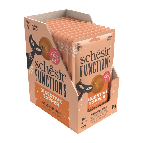 Schesir Functions Pumpkin with Wheat Grass Digestive Food Topper, 40g - Image 5