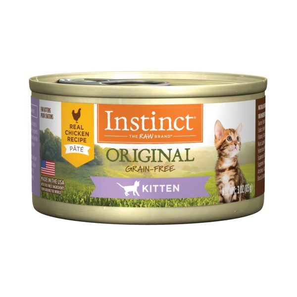 Instinct Original Real Chicken Grain-Free Wet Kitten Food, 85g