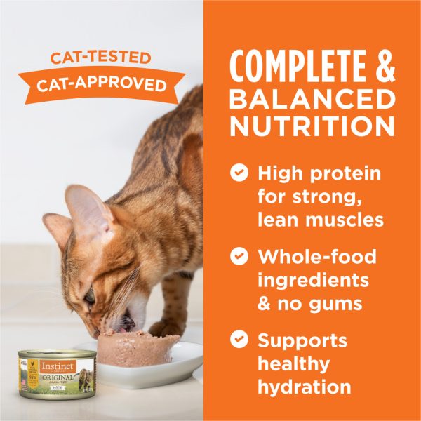 Instinct Original Real Chicken Pate Grain-Free Wet Cat Food, 85g - Image 4