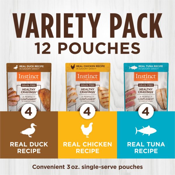 Instinct Healthy Cravings Variety Pack Wet Cat Food, 12 Pouches - Image 2