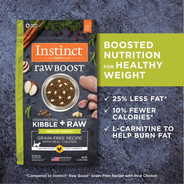 Instinct Raw Boost Real Chicken Healthy Weight Dry Cat Food, 2kg - Image 3