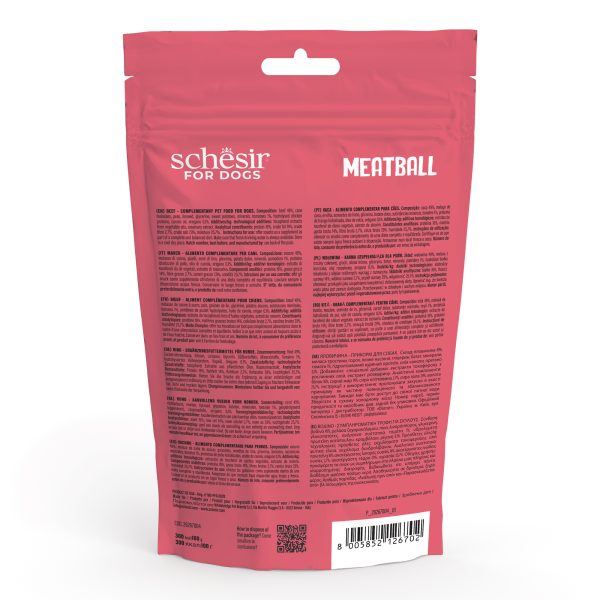Schesir Snacks, Beef Meatballs BAKED Dog Treats, 225g - Image 5