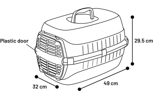 Flamingo Noah 1 Pet Carrier, Grey - Image 2