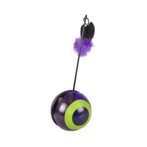 Flamingo Tumbler With LED Electronic Cat Toy, Purple