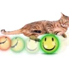Flamingo Wobbler Flashing Ball Cat Toy, Yellow - Image 2