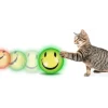 Flamingo Wobbler Flashing Ball Cat Toy, Yellow - Image 3