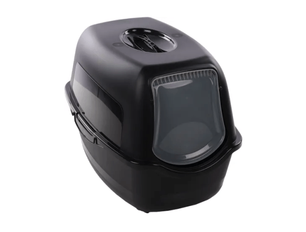Flamingo Lexie Cat Litter Box, Large (39 x 56 x 39.5cm) Black