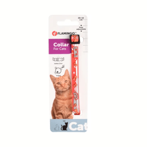 Flamingo Nanou Cat Collar, Red