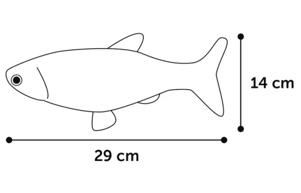 Flamingo Electronic Moving Fish Cat Toy, Grey - Image 5