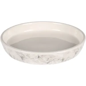 Flamingo Marmi Ceramic Cat Bowl, Gray