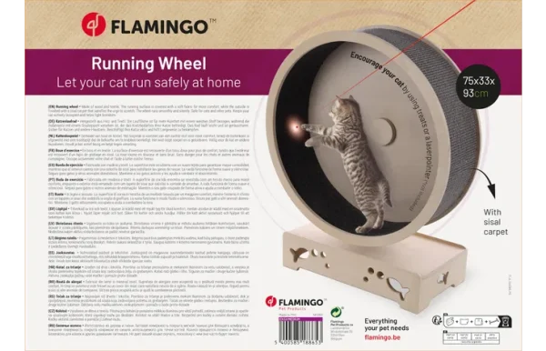 Flamingo Cat Running Wheel - Image 4