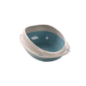 Flamingo Jota Cat Litter Box, Large (39.5 x 56.5 x 19.5cm) Blue