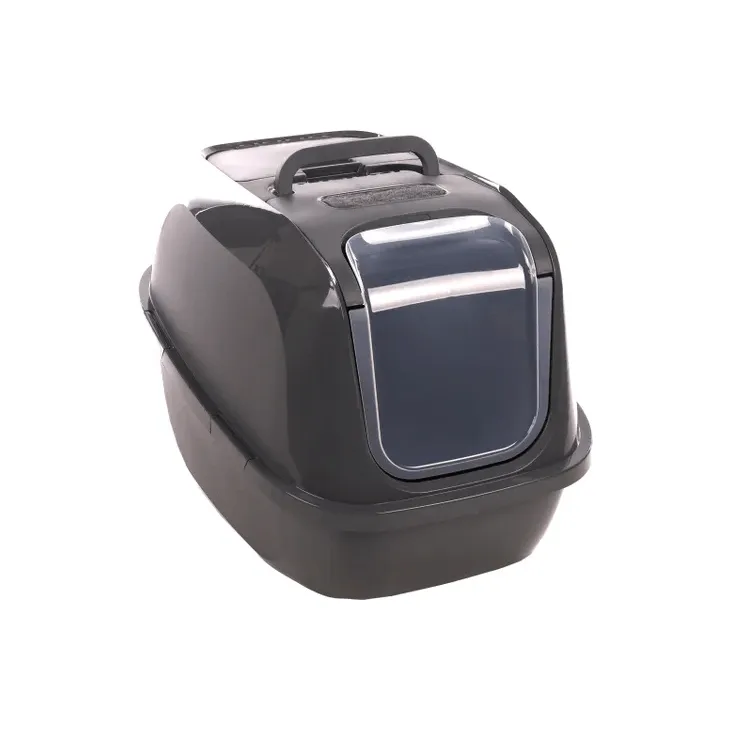 Flamingo Argos Cat Litter Box, X-Large (48.5 x 66 x 46cm) Dark Gray