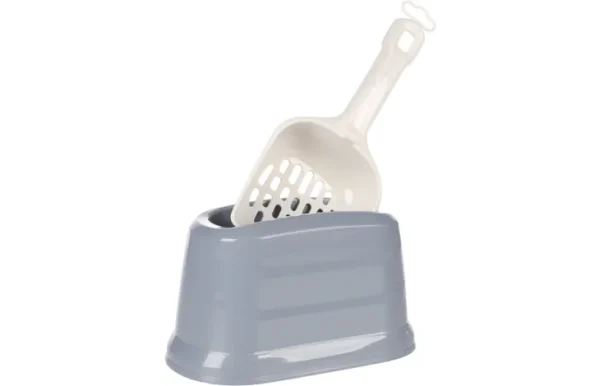 Flamingo Cat Litter Scooper with Holder, Gray - Image 2