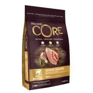 Wellness CORE Senior Original Turkey with Chicken Dry Dog Food, 1.8kg