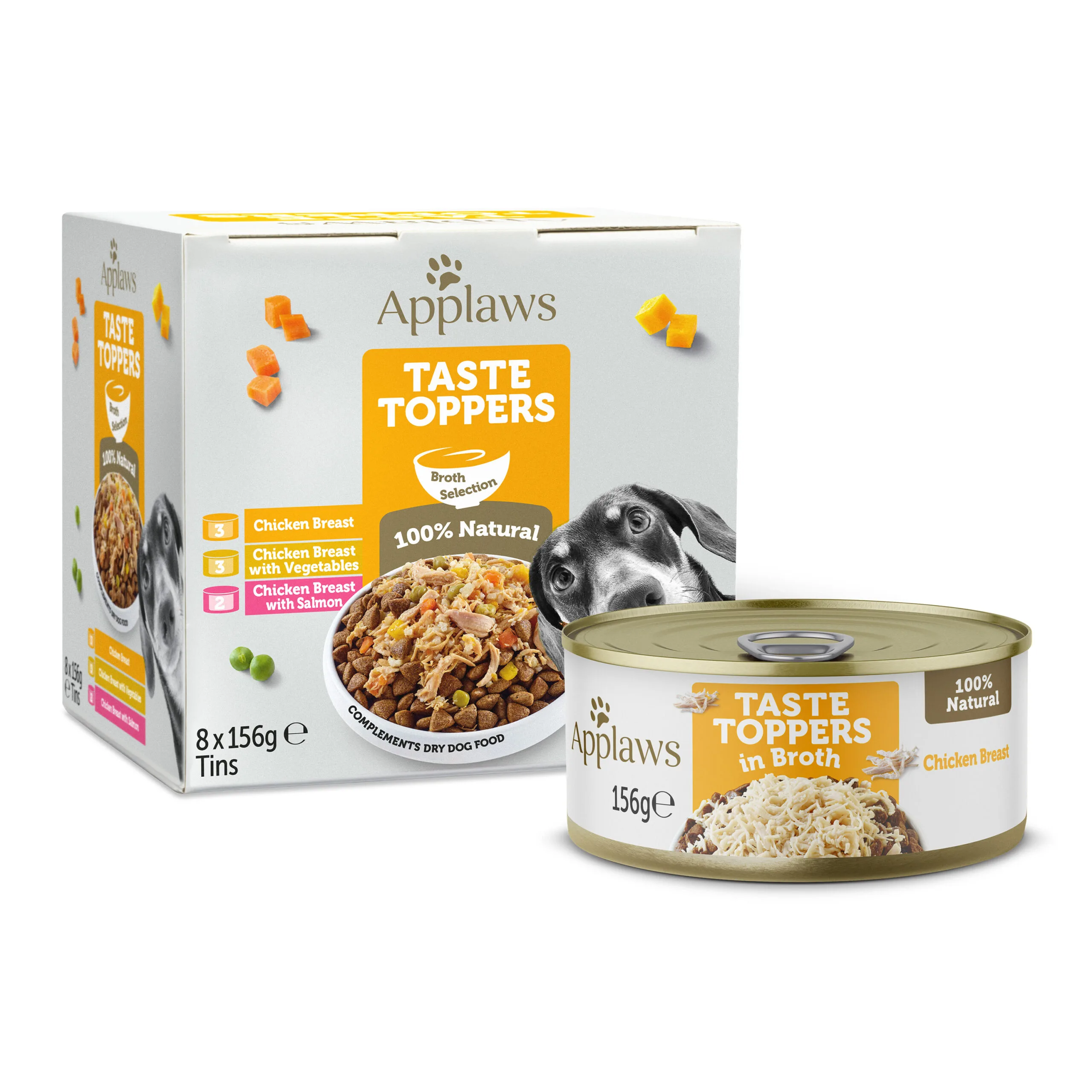 Applaws Taste Toppers Chicken Breast in Broth Canned Dog Food, 156g - Image 3