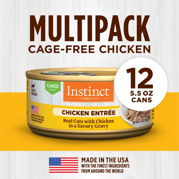Instinct Chicken Entree Grain-Free Flaked Wet Cat Food, 85g - Image 3