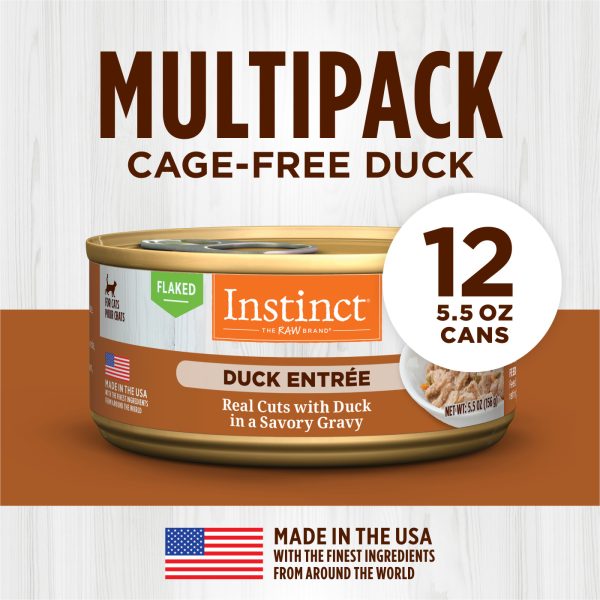 Instinct Duck Entree Grain-Free Flaked Wet Cat Food, 85g - Image 5
