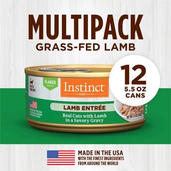 Instinct Lamb Entree Grain-Free Flaked Wet Cat Food, 85g - Image 5
