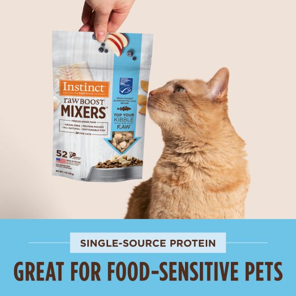 Instinct Raw Boost Mixers Wild-Caught Alaskan Pollock Freeze-Dried Cat Food Topper, 5oz - Image 6