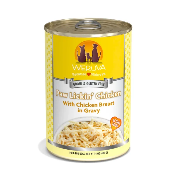 Weruva Paw Lickin' Chicken Breast in Gravy, Wet Dog Food, 400g