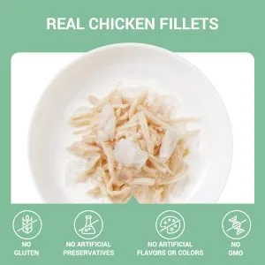 Alternative view of Schesir Chicken with Seabass in Jelly Wet Cat Food, 70g