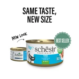 Alternative view of Schesir Tuna in Jelly Wet Cat Food, 70g