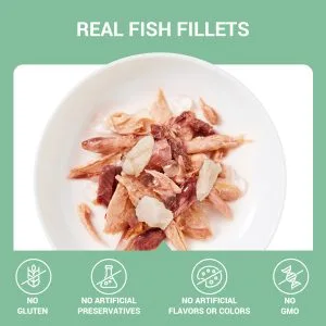 Alternative view of Schesir Tuna with Hake in Jelly Wet Cat Food, 70g