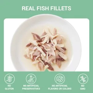 Alternative view of Schesir Tuna with Chicken in Broth Wet Cat Food, 70g