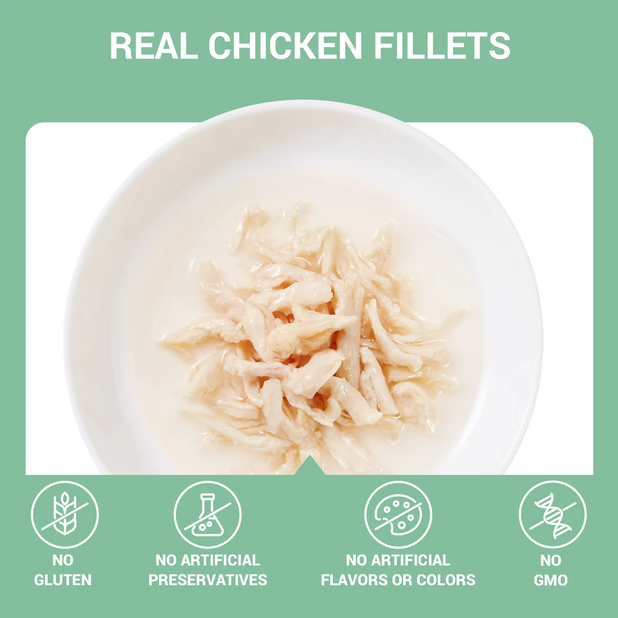 Schesir Chicken in Broth Wet Cat Food, 70g - Image 2