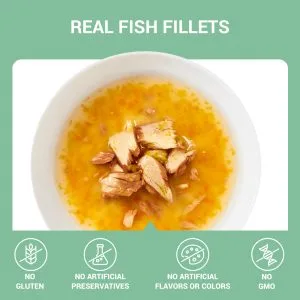 Alternative view of Schesir Soup Tuna with Pumpkin Wet Cat Food, 40g