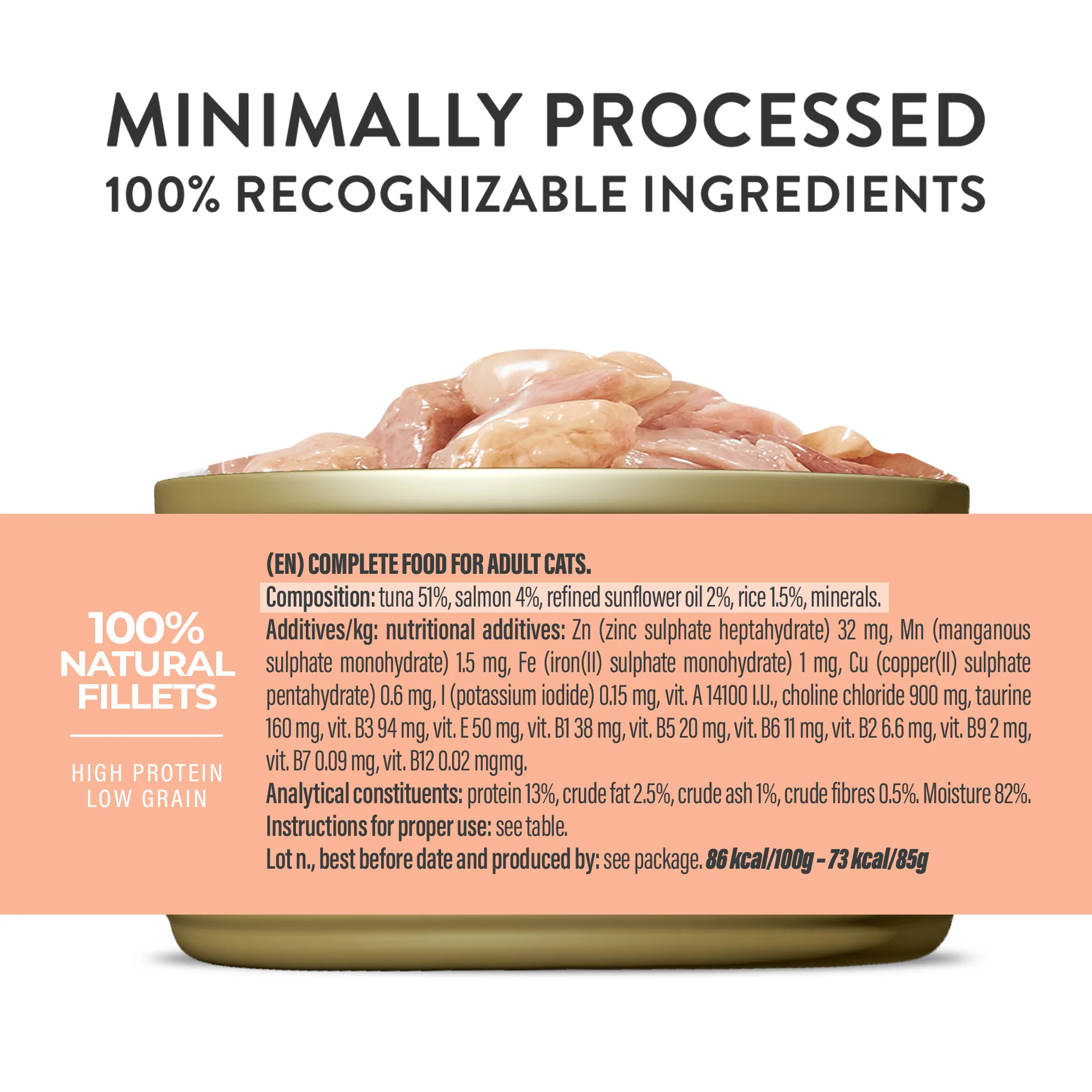Schesir Complete Nutrition Tuna with Salmon in Jelly Wet Cat Food, 85g - Image 2