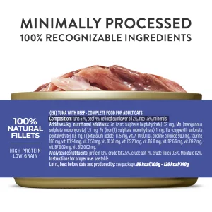 Alternative view of Schesir Complete Nutrition Tuna with Beef in Jelly Wet Cat Food, 140g
