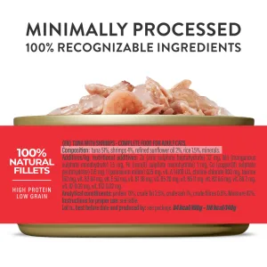 Alternative view of Schesir Complete Nutrition Tuna with Shrimps in Jelly Wet Cat Food, 140g