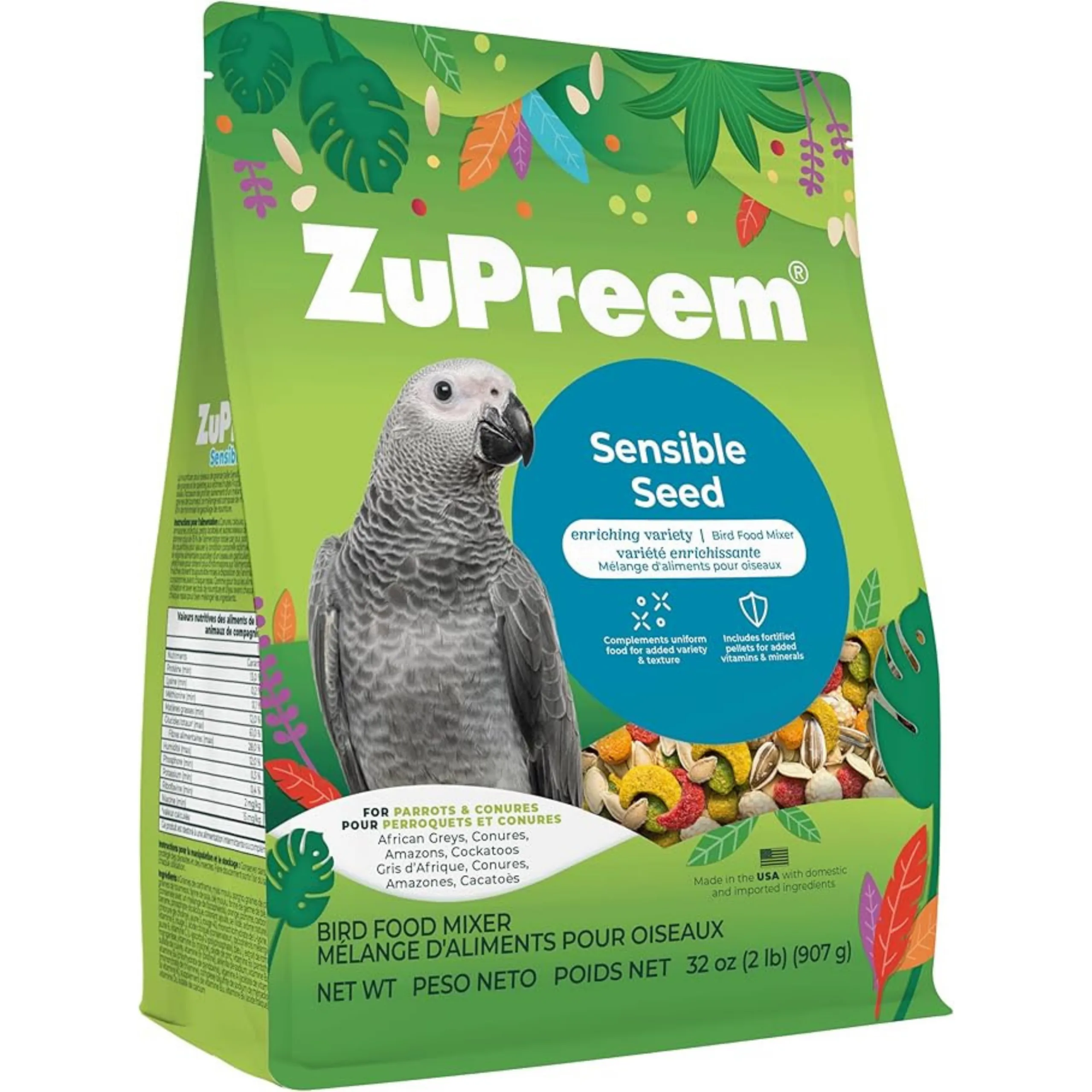 Zupreem Sensible Seed Parrot & Canures 2lb