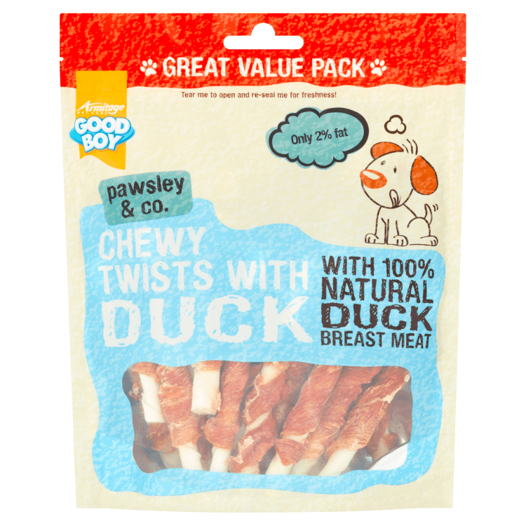 Good Boy Chewy Twist With Duck Value pack, Dog Treats 320g