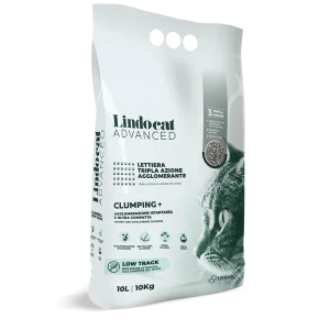 Lindocat Advanced Clumping + Low Track (Fragrance-free) Natural Bentonite Cat Litter, 10 L
