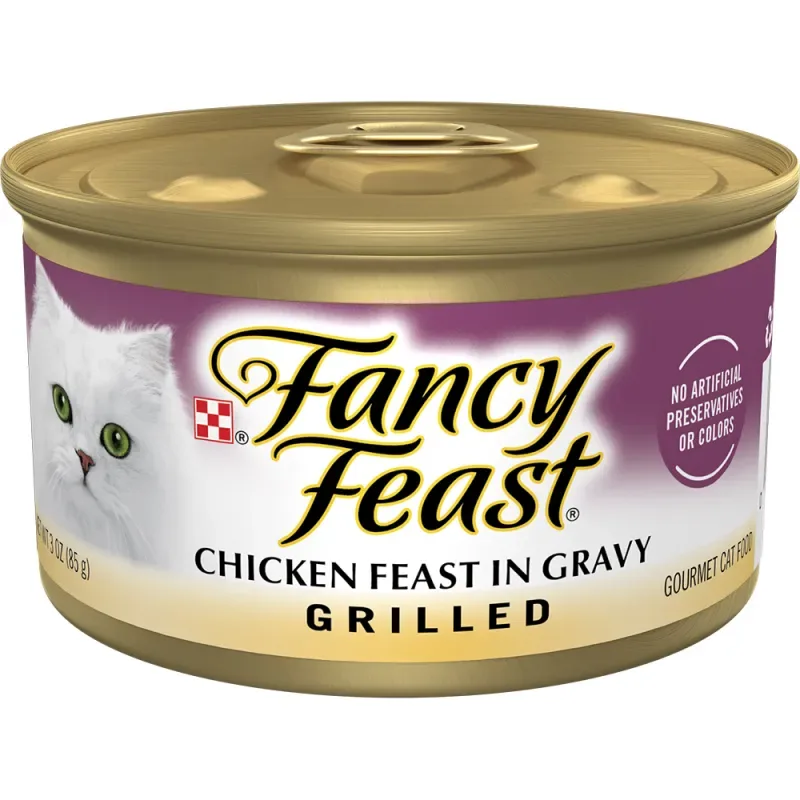 Fancy Feast Grilled Chicken Feast In Gravy Wet Cat Food, 85g, (5+1 Pack) - Image 2