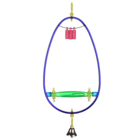 Flamingo Delta Swing Bird Toy, Blue