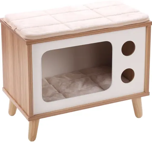 Flamingo Fino Scratching Furniture, White and Brown