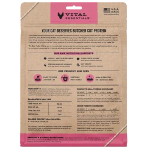 Alternative view of Vital Essentials Freeze-Dried Chicken Entree Crunchy Mini Nibs Cat Food, 12oz