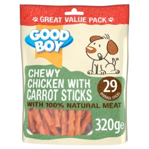 Good Boy Chewy Chicken with Carrot Sticks Dog Treats, 320g