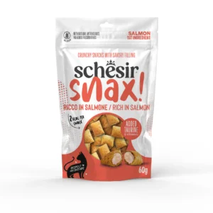 Schesir Snax! Rich in Salmon Cat Treats, 60g