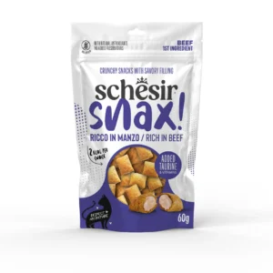 Schesir Snax! Rich in Beef Cat Treats, 60g