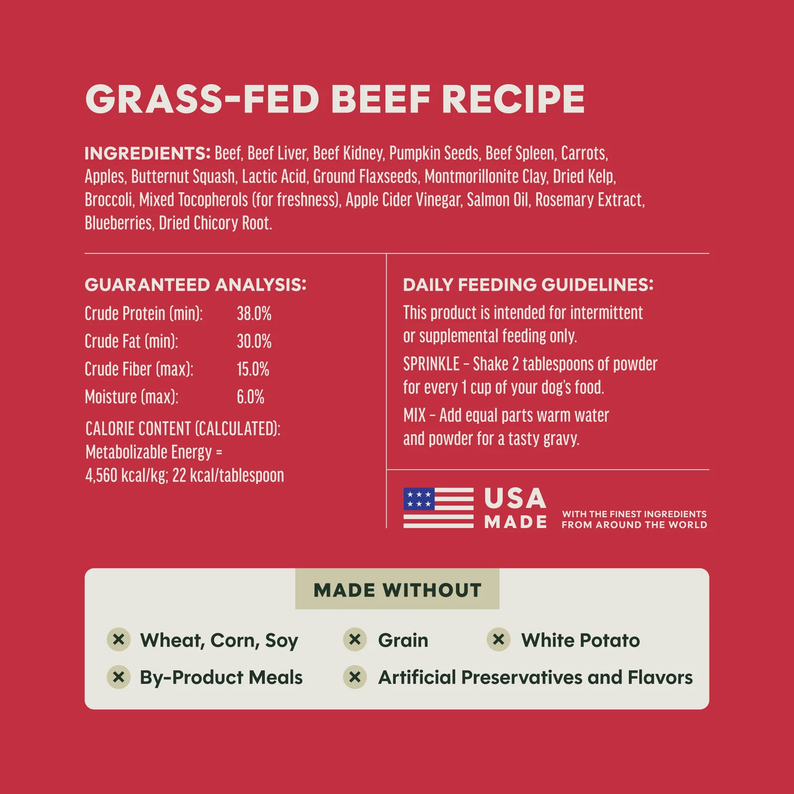 Instinct Raw Boost Shakers Grass-Fed Beef Freeze-Dried Dog Food Topper, 5.5oz - Image 7